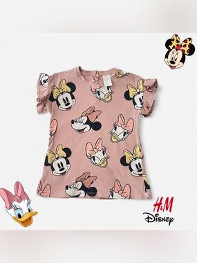 H&M Kids Minnie and Daisy Graphic Tee - Brown